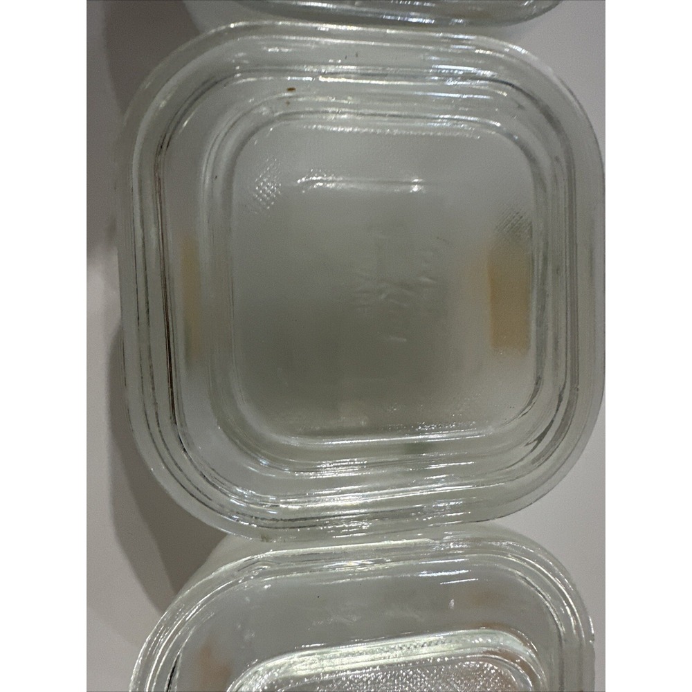 VTG Fire King Fruit Small Refrigerator Dish with Cover USA Hand Painted 4" Glass - Picture 9 of 16